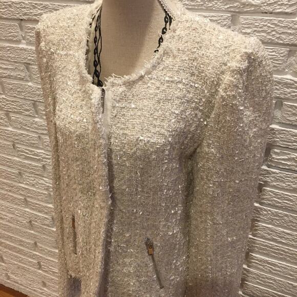 Generation Love Anna Tweed Jacket Cream - Picture 9 of 15